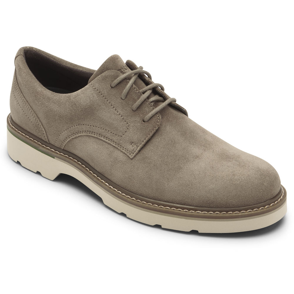 Rockport Mens Oxfords Grey - Charlee Waterproof Plain Toe - UK 725-NQXYAZ